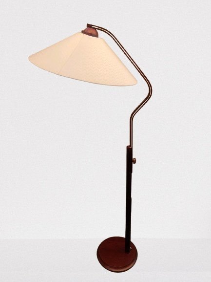 Swedish modern retro Solbacken svaveri golvlampa nr 1531