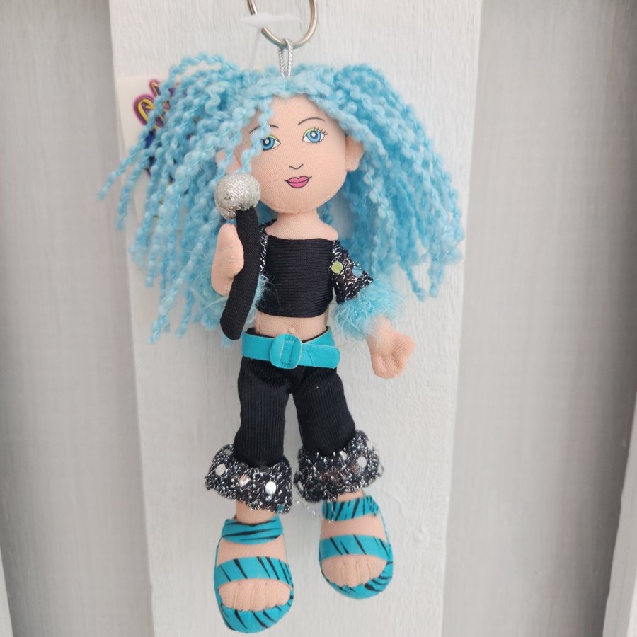 NOS Trendus Pop Star Divas 'Nathalie' Collectible Doll Keychain with Tags