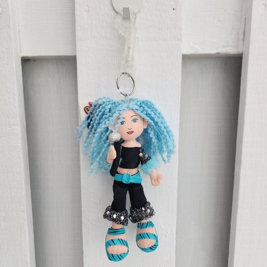 NOS Trendus Pop Star Divas 'Nathalie' Collectible Doll Keychain with Tags