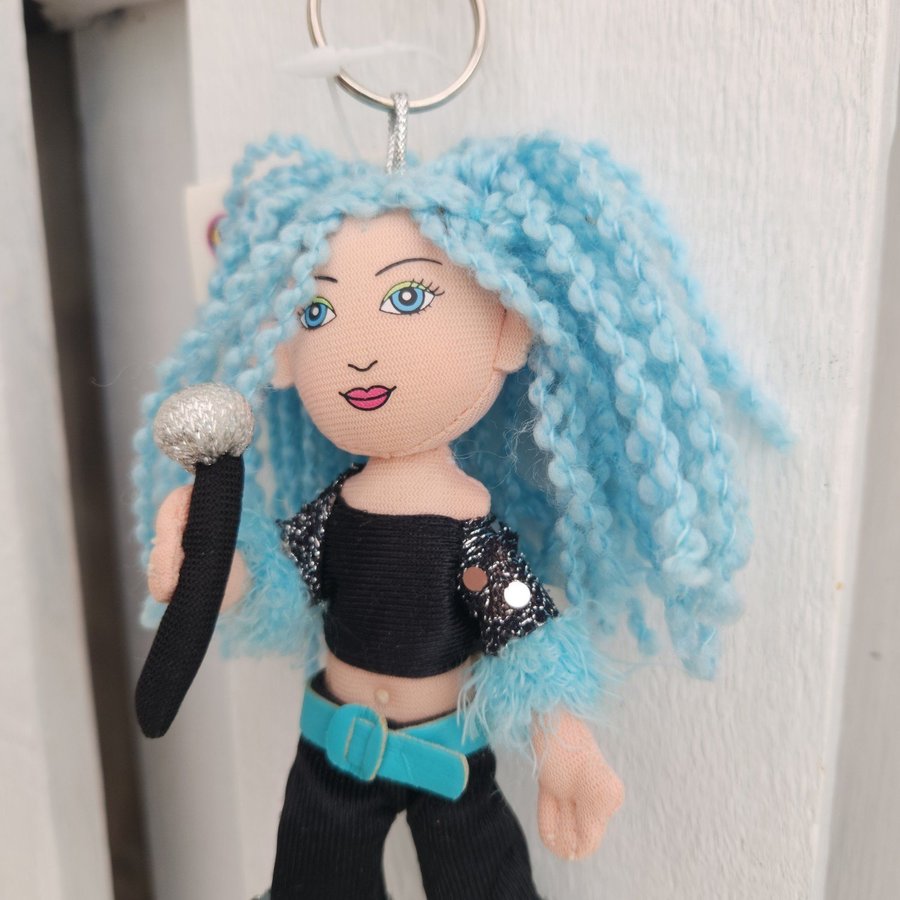 NOS Trendus Pop Star Divas 'Nathalie' Collectible Doll Keychain with Tags