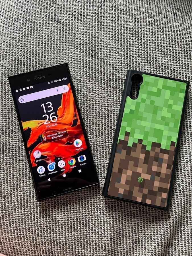 Sony xperia XZ + minecraft skal