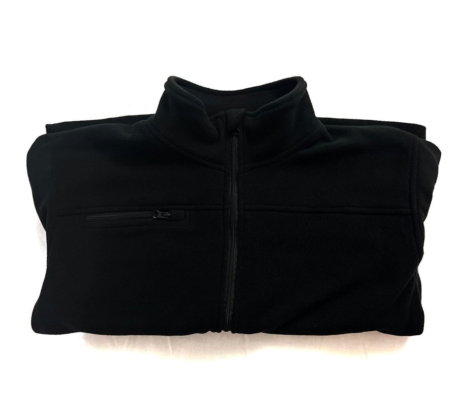 Svart Fleece jacka