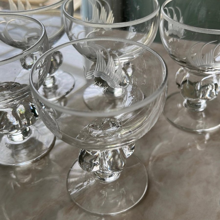 Johansfors, Uarda, madeiraglas, likörglas,design Gunnar Gruno Håkansson