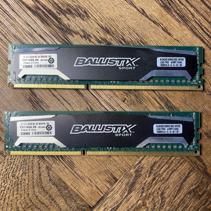 Ballistix Sport 2x4GB DDR3