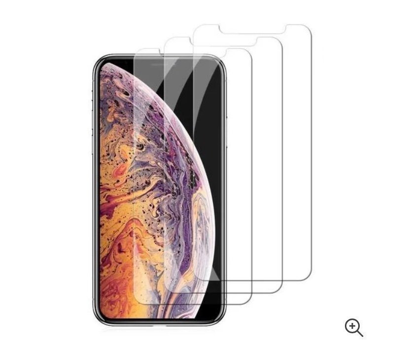 3-Pack - iPhone X/Xs - Skärmskydd i härdat glas