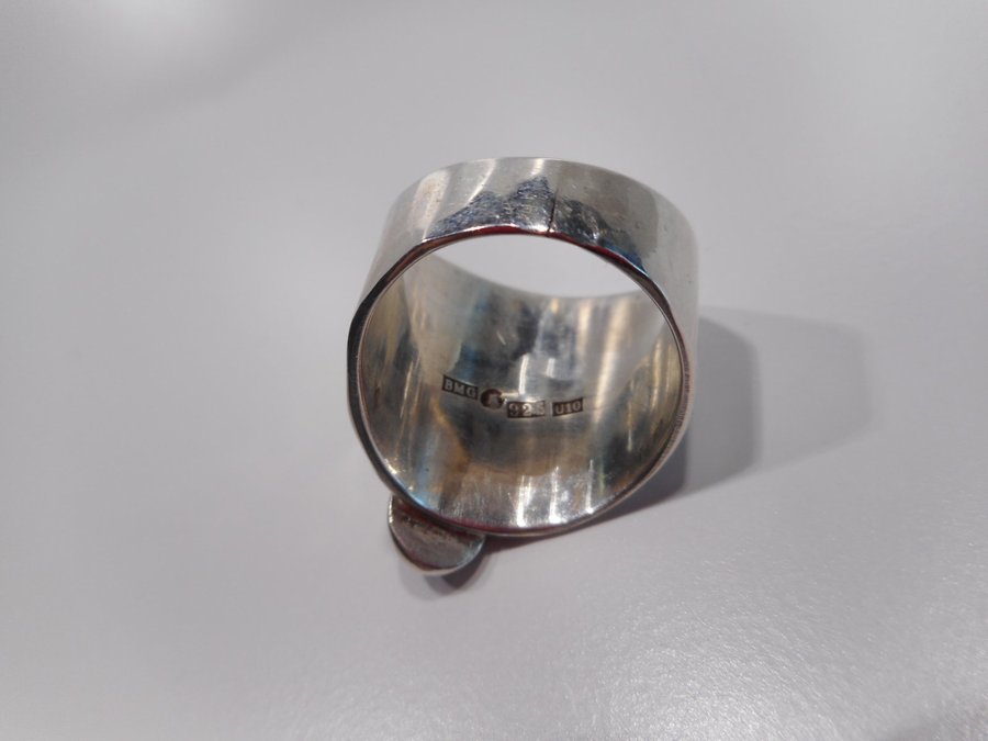 Silver(925) Ring med Äkta OPAL - multi färgad