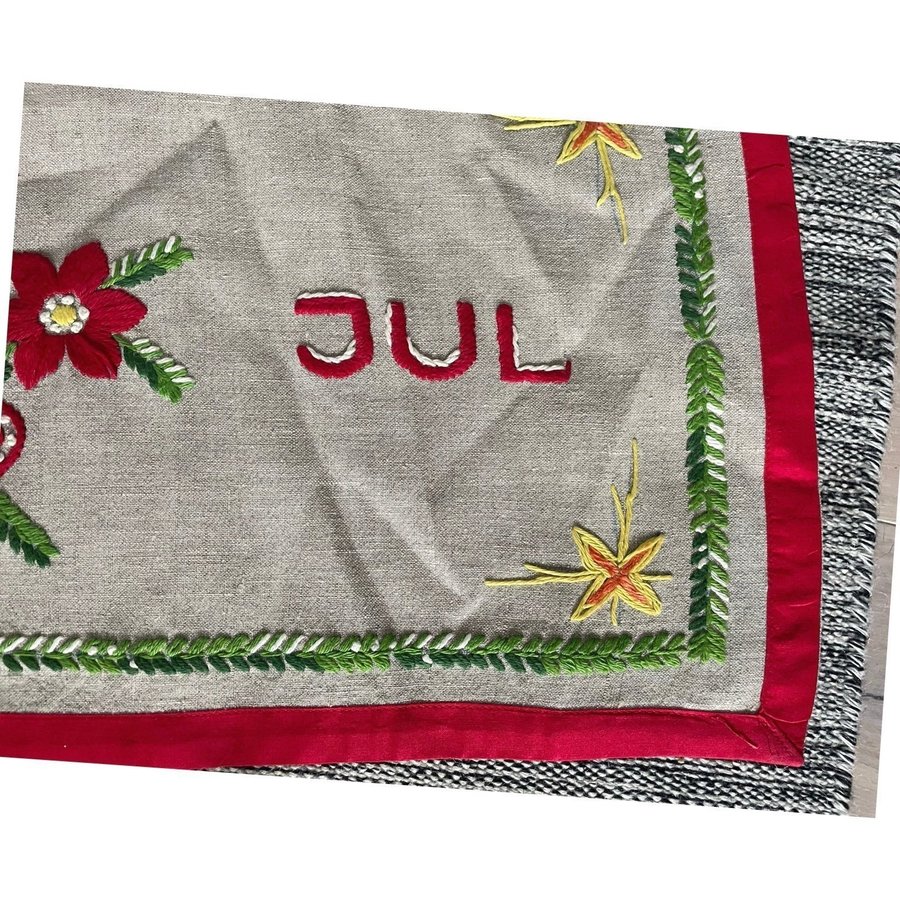 Broderad Julduk bonad äldre retro