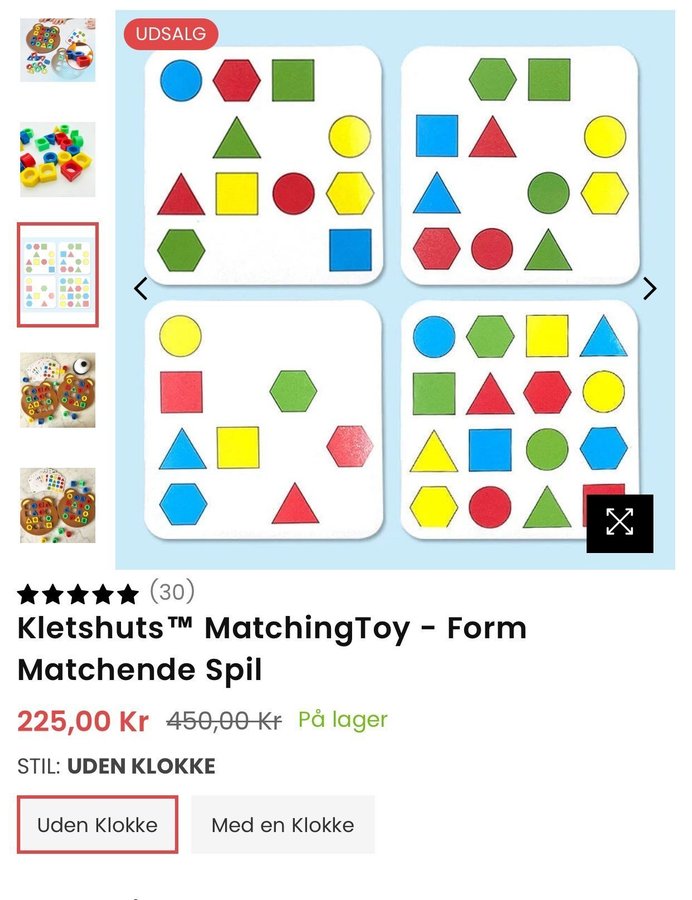 Matching toy/ matchende spil