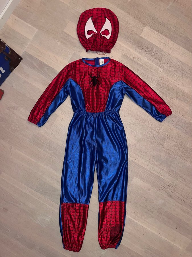 SPIDERMAN utklädningsdräkt för barn drökt + mask