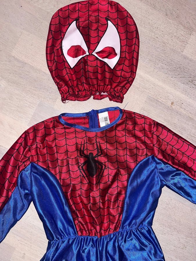 SPIDERMAN utklädningsdräkt för barn drökt + mask