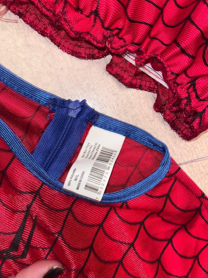 SPIDERMAN utklädningsdräkt för barn drökt + mask