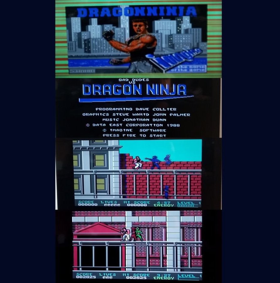 Bad Dudes vs Dragon Ninja (The Hit Squad) ->TESTAD<- Commodore 64 / C64 Spel