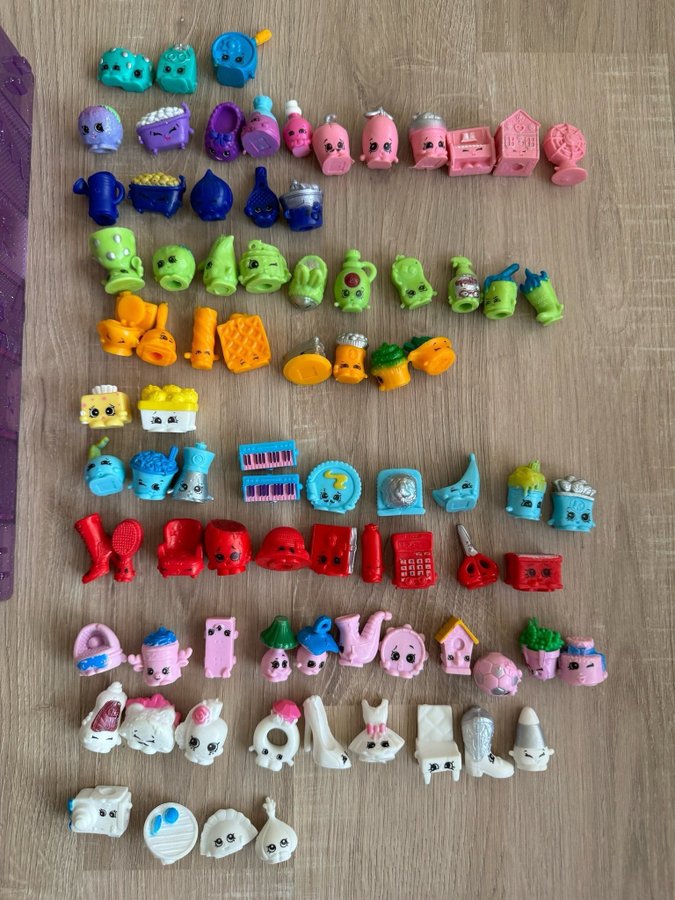 Shopkins säsong 1-5 + förvaringslåda