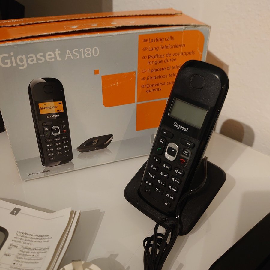 3 ST Siemens Gigaset AS180 Telefoner