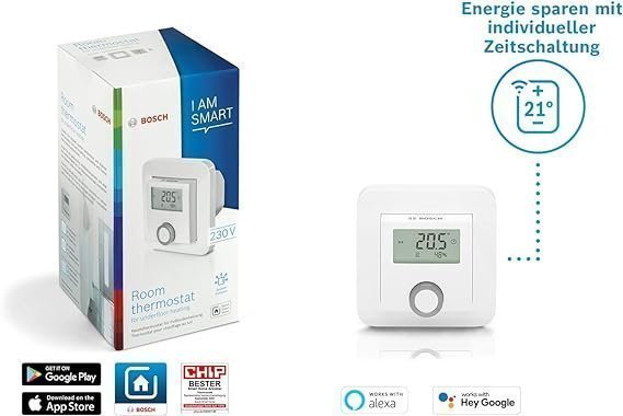 Bosch Smart Home Thermostat 24V For Underfloor Heating Golvvärme Termostat