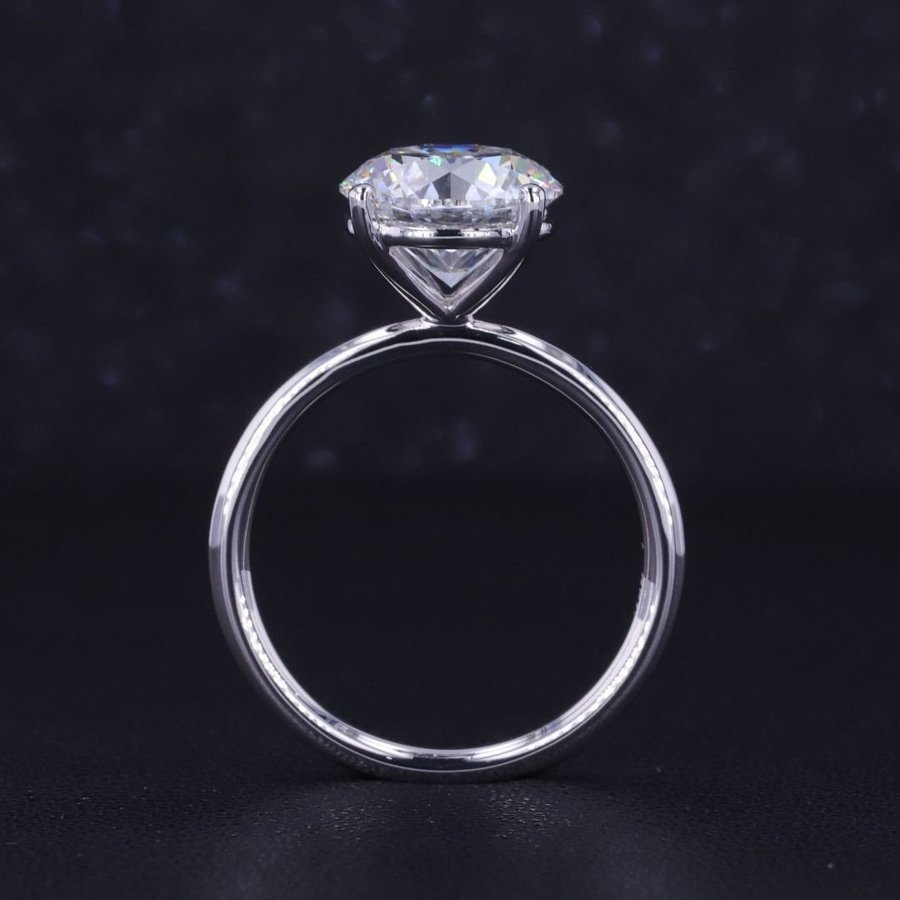 Diamantring Solitär (3.08 Carat(VS1), 18k vitt guld)