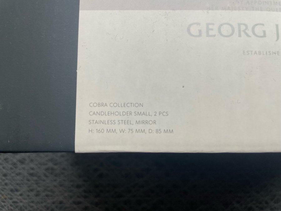 Georg Jensen Cobra ljusstakar