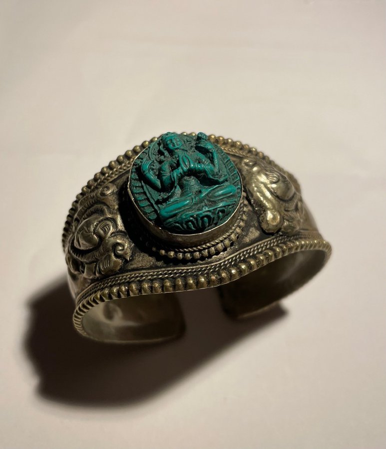 Vintage Shiva armband cuff från Indien