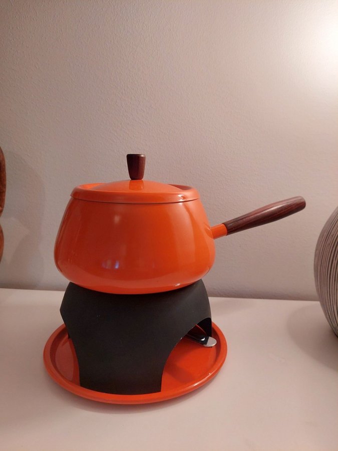 Vintage/retro Fondue Set/campingkök/stormkök, Japan 1960 ev 1970-tal