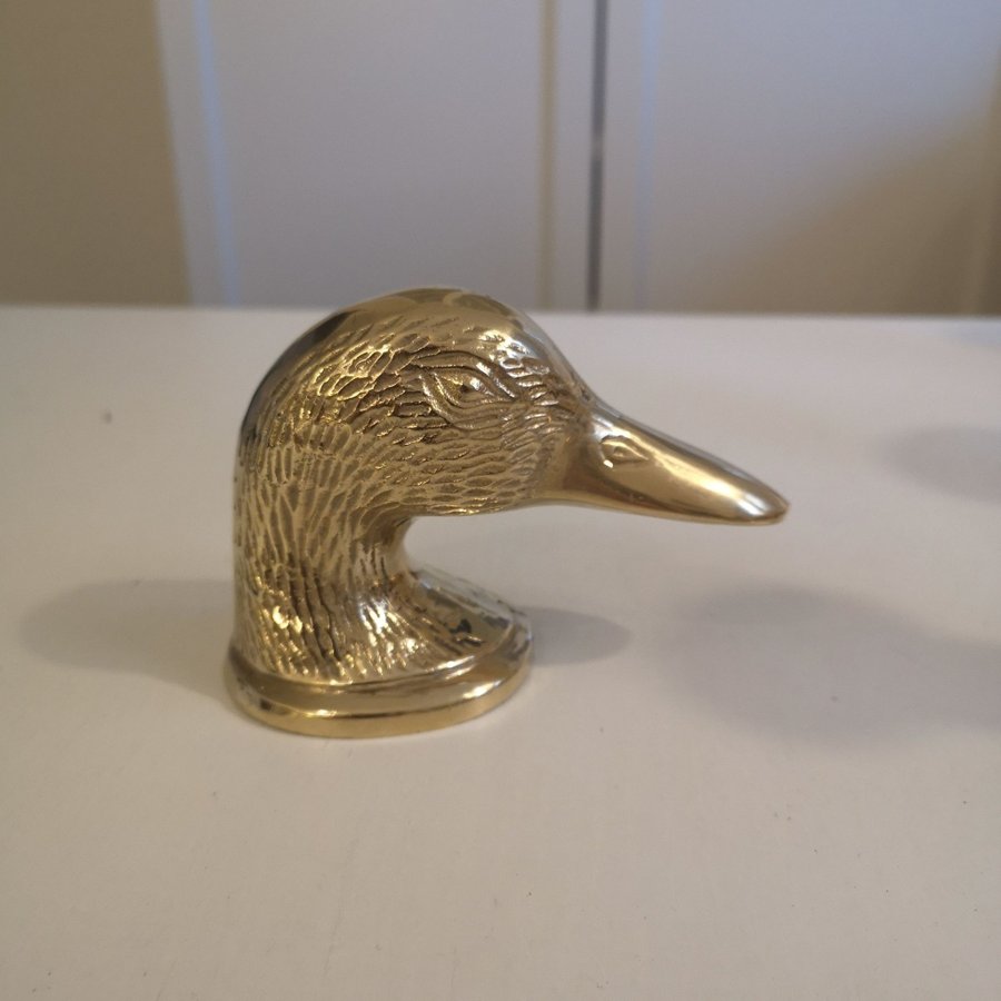 Vintage ducky mässing kapsylöppnare.