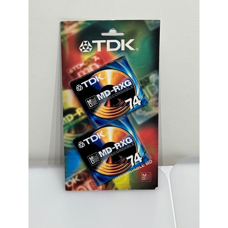 TDK - MD-RXG - MD RECORDABLE - 74 - Mini disk - Nytt