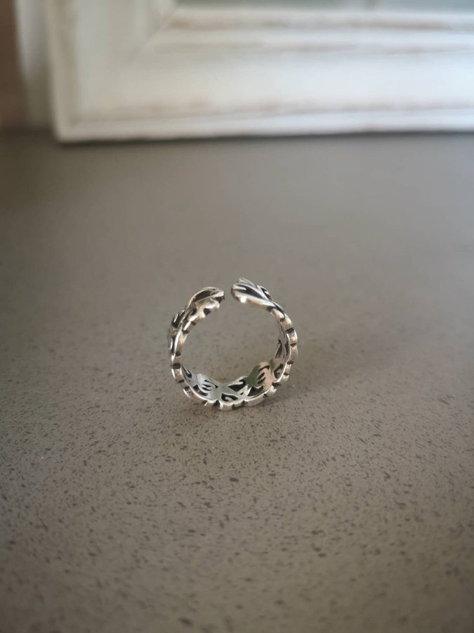 SILVER ring 925 stämpel pläterad