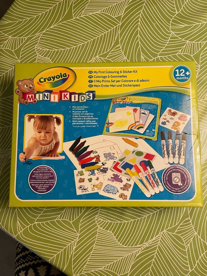 Crayola Minikids färgläggning och klistermärken