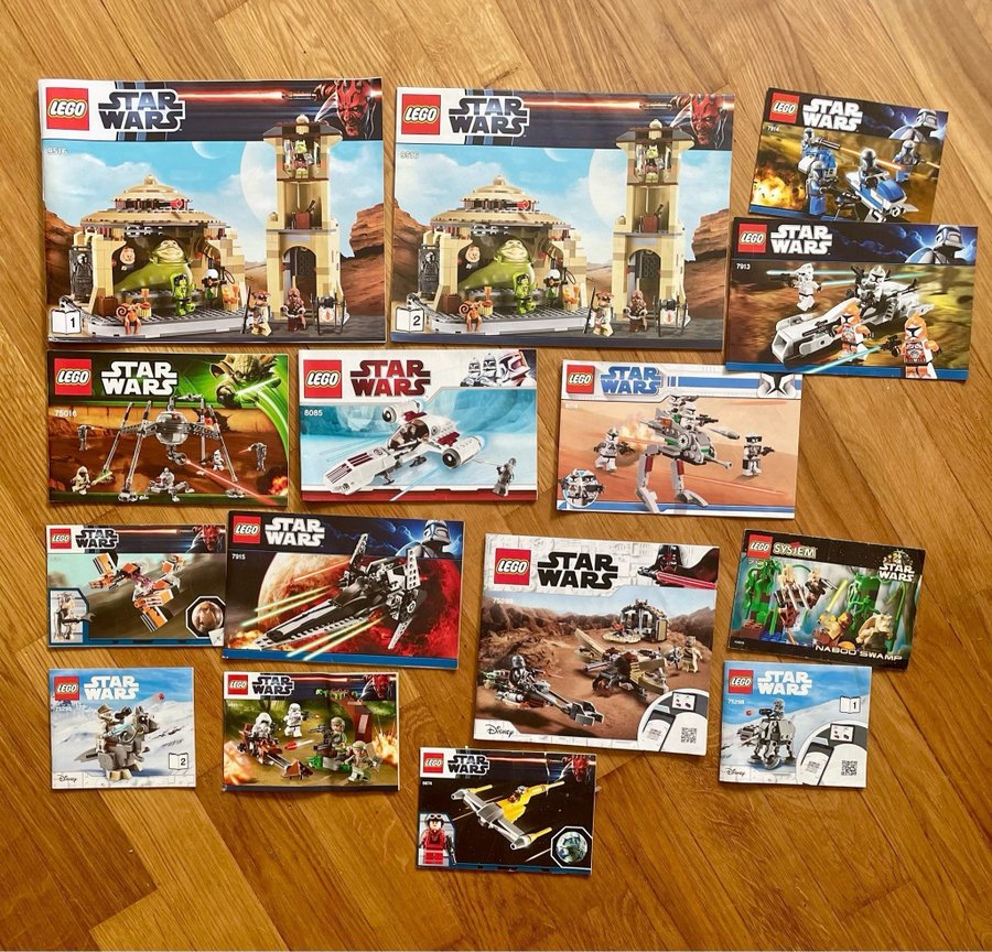 #M58 ÄKTA LEGO manualer bruksanvisningar star wars