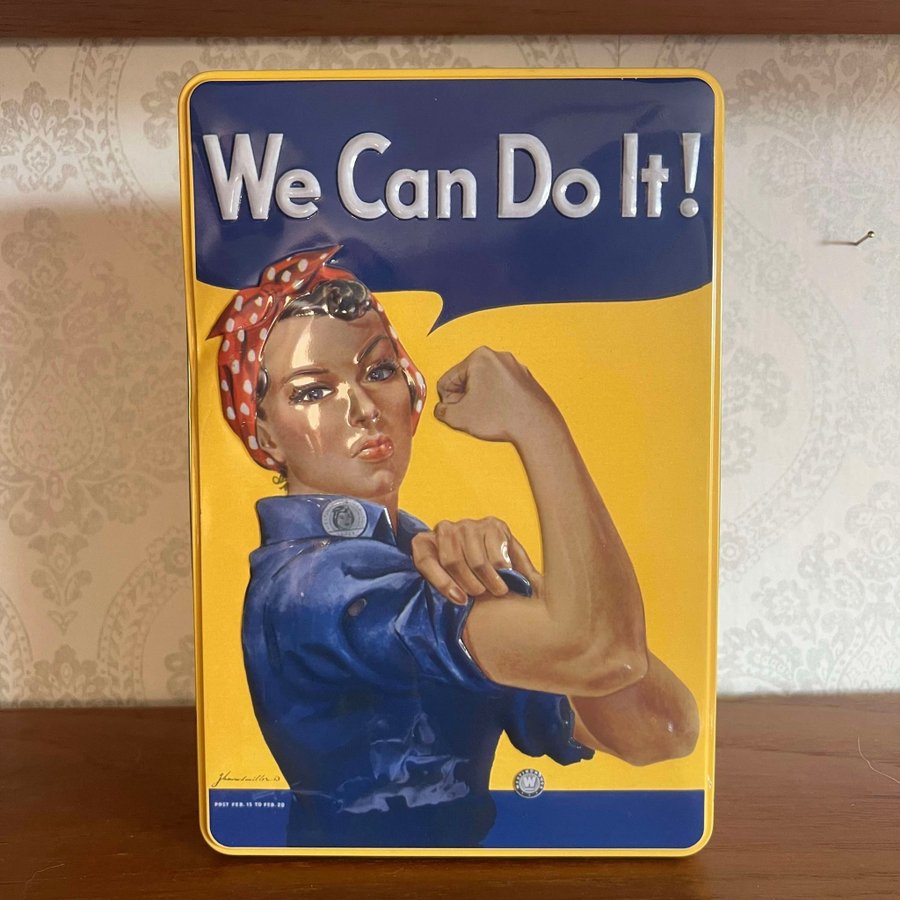 We can do it! Feministisk plåtburk • Samlarobjekt Dekoration Feminism Girl power