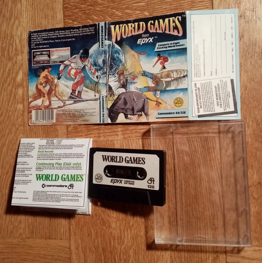 World Games (US Gold - Epyx) ->TESTAD<- Commodore 64 / C64 Spel