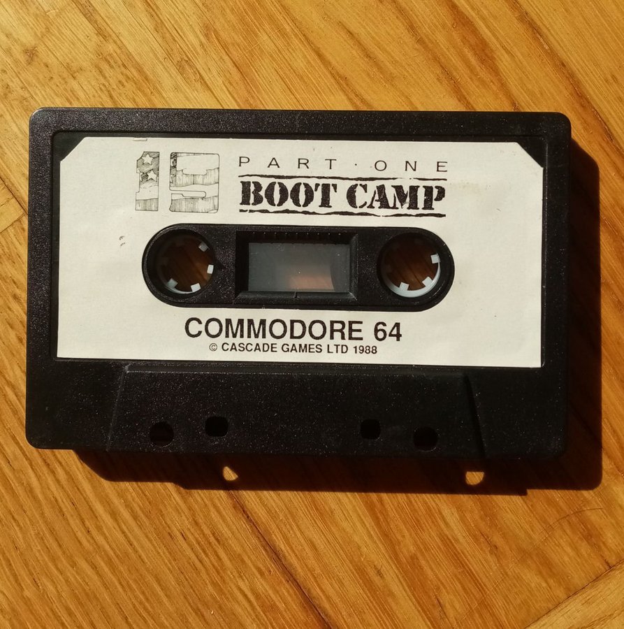 19 - Boot Camp (Cascade Games) Lös Tape - Kassett ->TESTAD<- Commodore 64 / C64