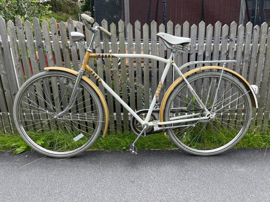 Äldre HERRCYKEL cykel MUSTANG Super De Luxe 26" 1960-tal SUPERFINT SKICK!