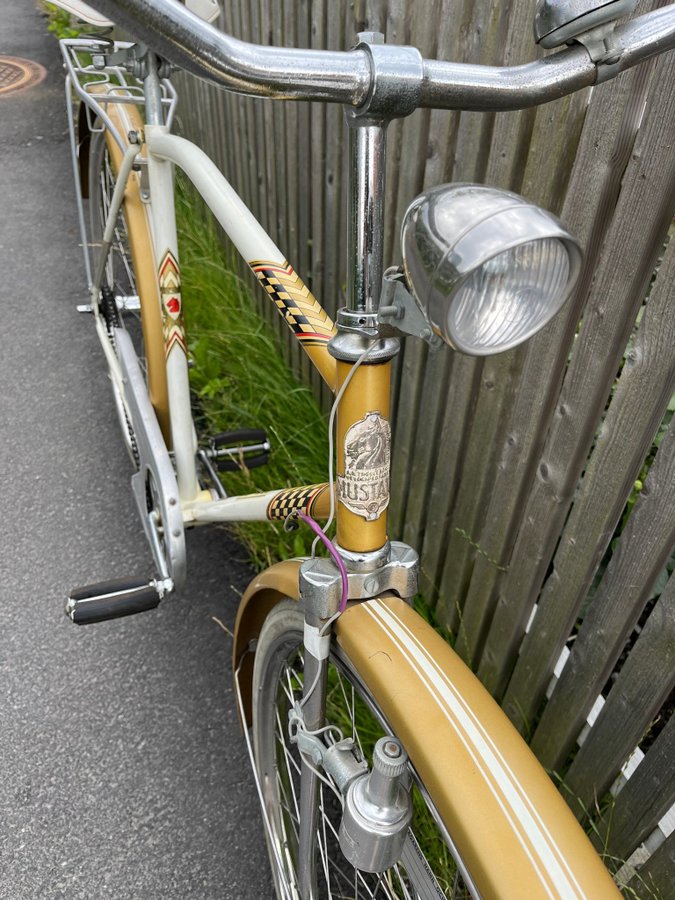 Äldre HERRCYKEL cykel MUSTANG Super De Luxe 26" 1960-tal SUPERFINT SKICK!