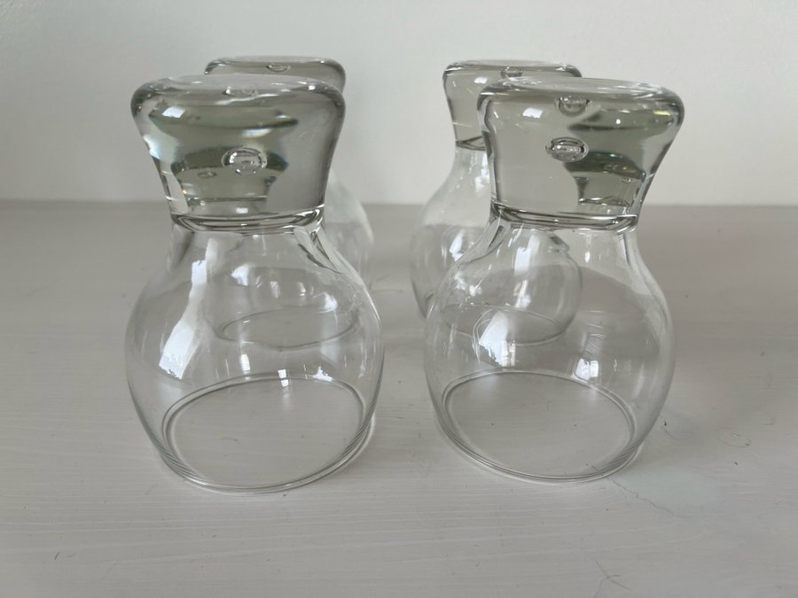 4 st Kosta Boda RONDO Ölglas /vinglas Design Göran Wärff