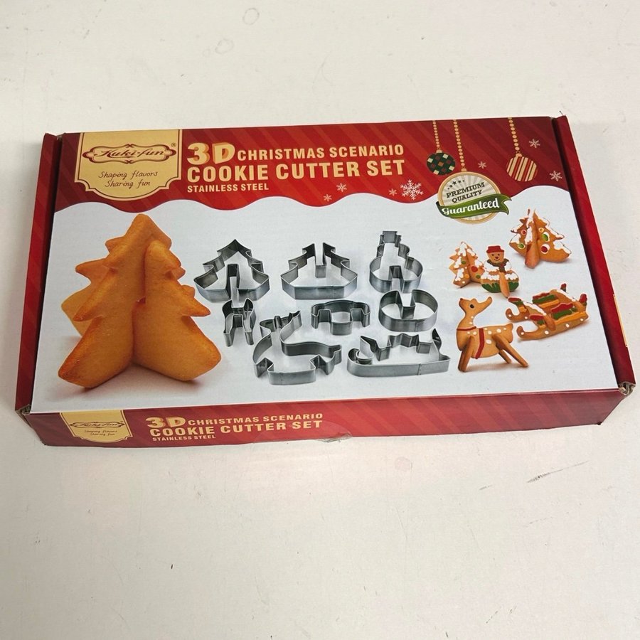 3D Julscenarie Pepparkaksformar