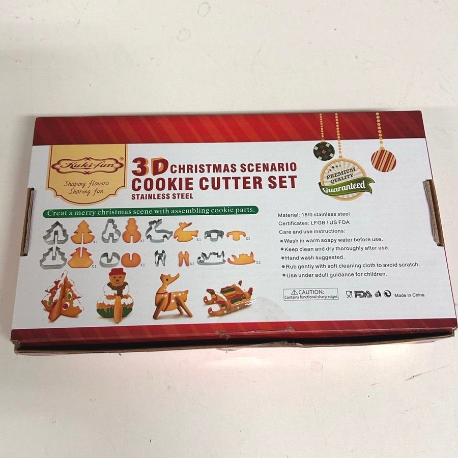 3D Julscenarie Pepparkaksformar