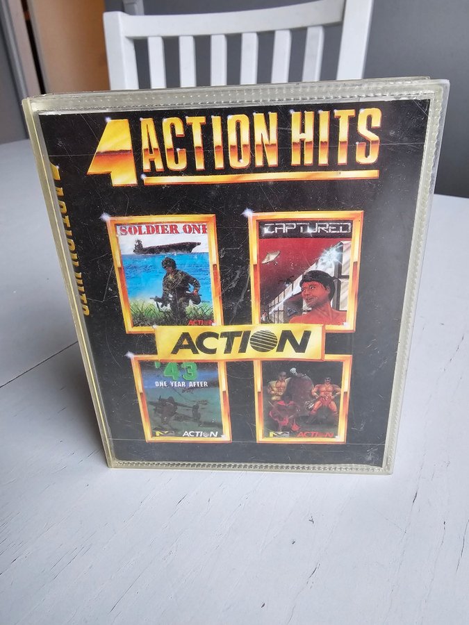 4 ACTION HITS till Commodore 64