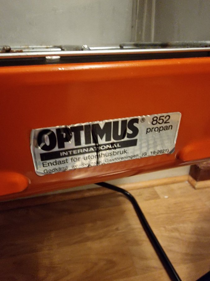 Ovanlig Optimus Siesta 852 Propan Grill ugn