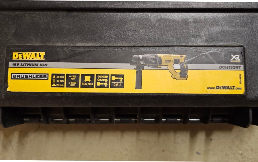 DEWALT DCH133NT 18V XR SDS-plus borrhammare