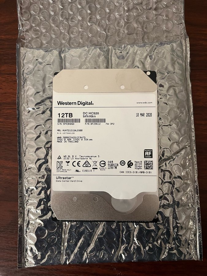 Western Digital Ultrastar 12TB SATA HDD