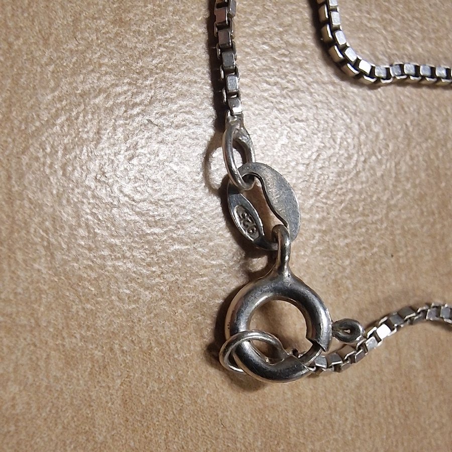 Silver necklace 925 and pendant 925 Sasb