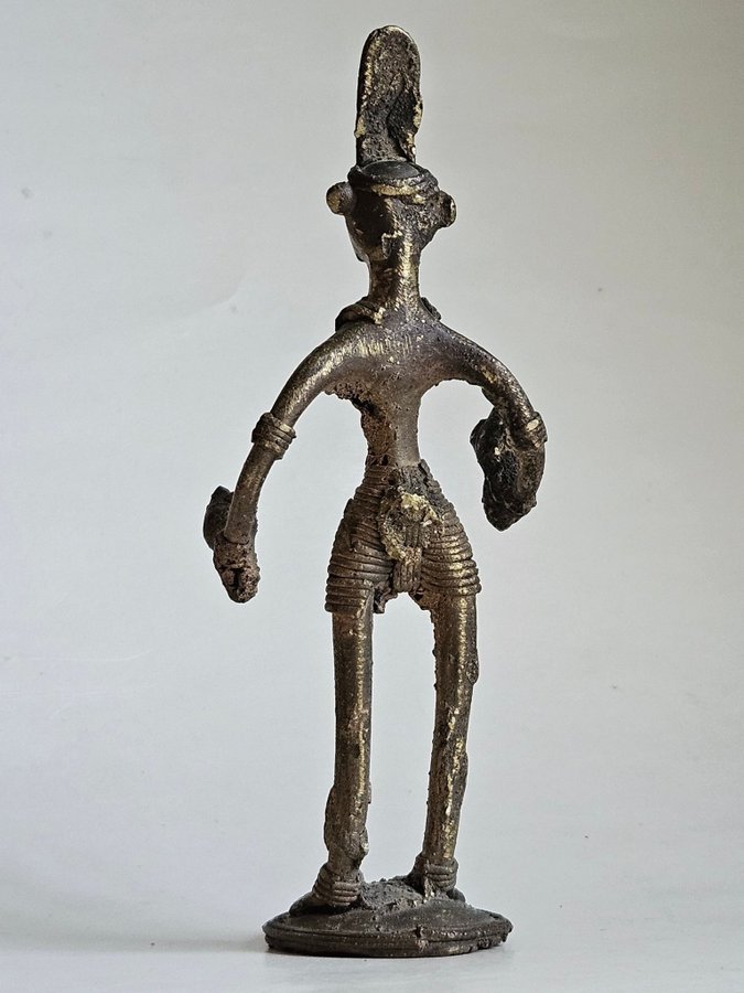 **SKULPTUR, FIGUR I BRONS, AFRIKA? FYNDCHANS**