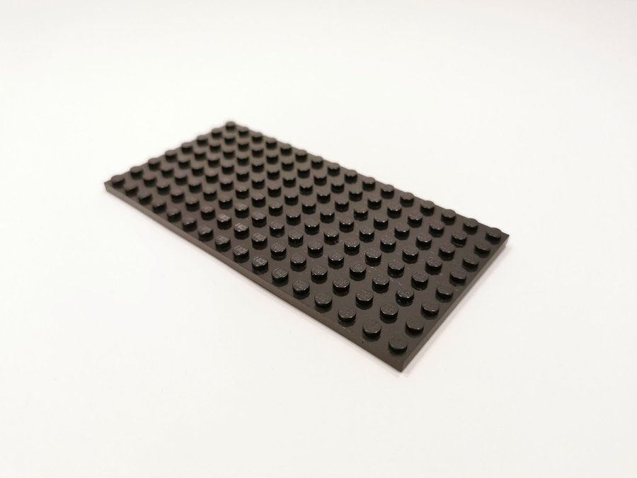 Lego - platta - plate - 8x16 - part 92438 - svart