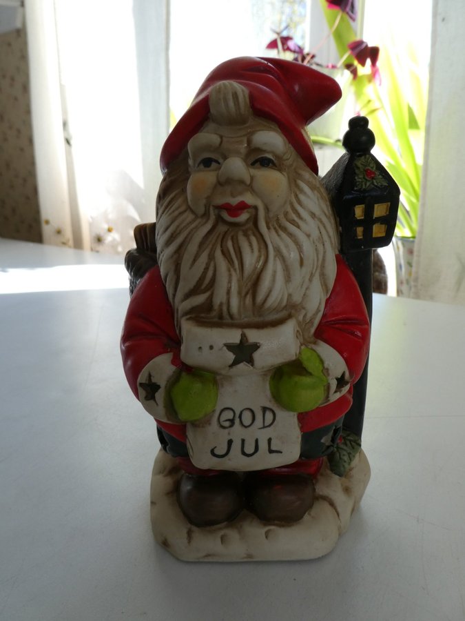 Tomte  God Jul ljuslykta 90-tal