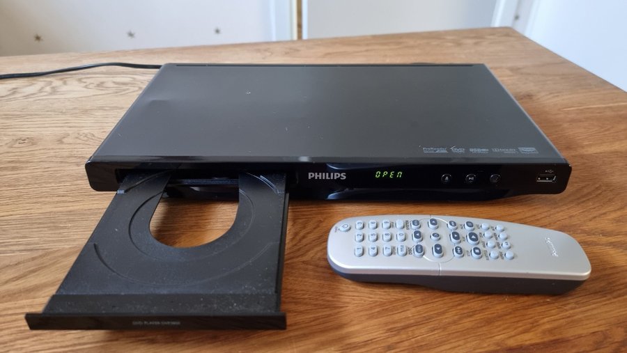 PHILIPS DVP3850 DVD-spelare Med Fjärrkontroll