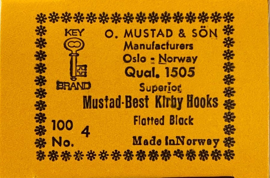 Mustad nr 4  1505  Special utan öglan  Flugfiske?