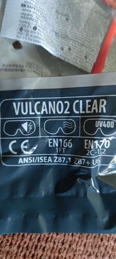 Skyddsglasögon Deltaplus vulcano2clear 2 par