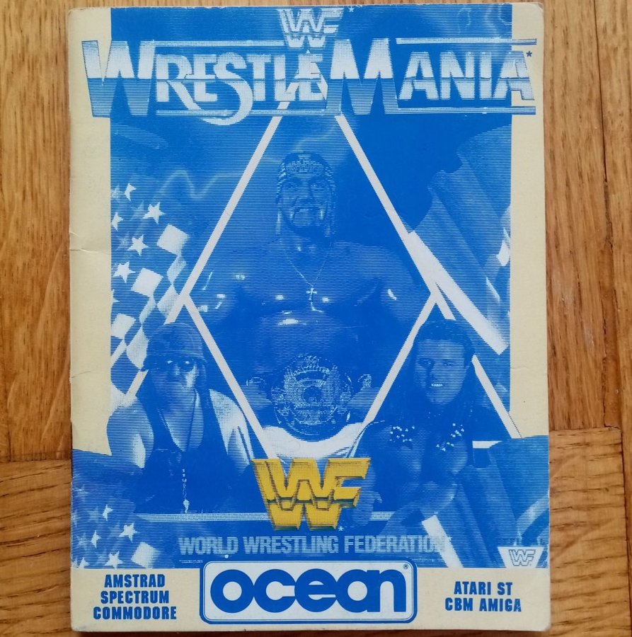 WWF Wrestlemania (Ocean Software) Manual - Commodore 64 Amiga Atari ST mm