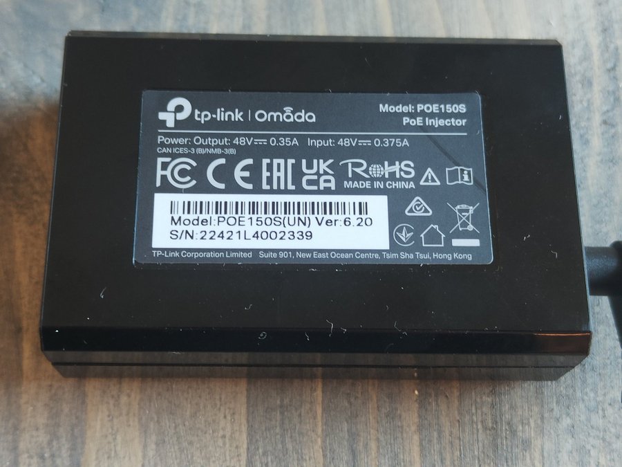 TP-Link Omada PoE150S PoE-injektor