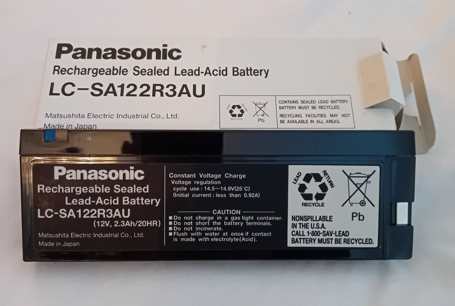 Panasonic Uppladdningsbart bly-syrabatteri LC-SA122R3AU (JAPAN)